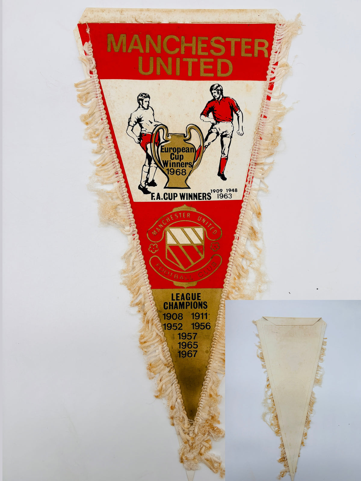 Manchester United/ManU Wimpel Trikot 1968