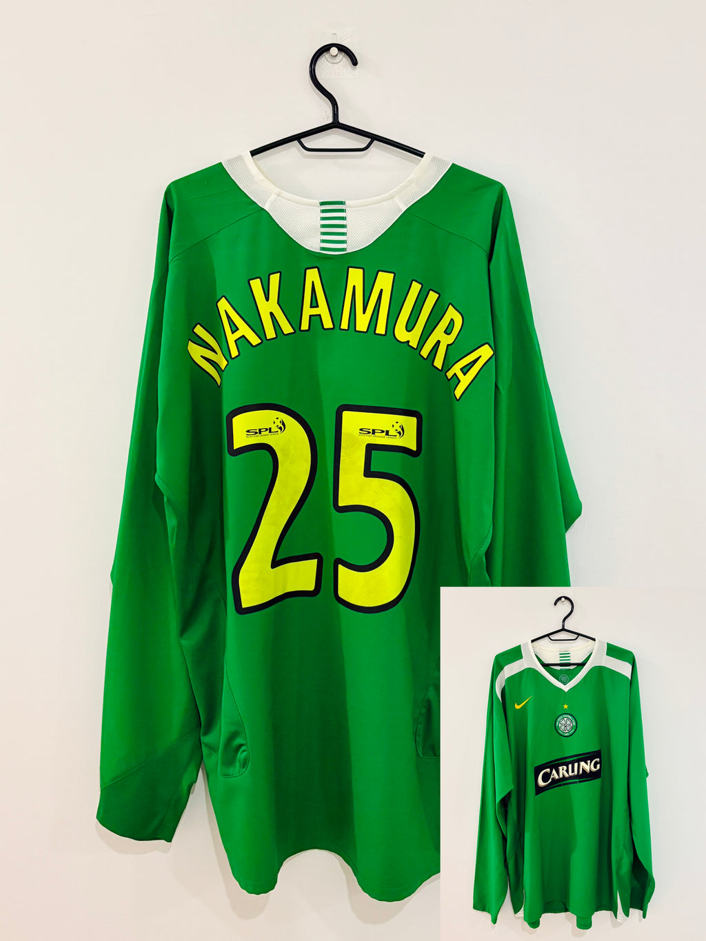 Celtic Glasgow Auswärts Langarm Trikot 2005/2006 XXL #25 Shunsuke Nakamura