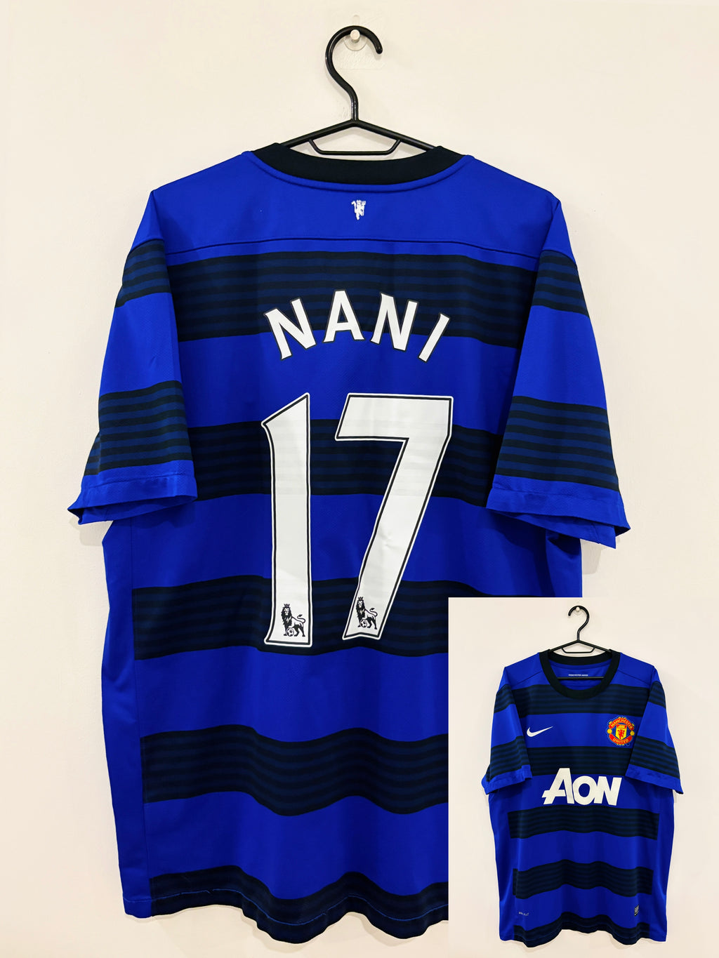 Manchester United/ManU Auswärts Trikot 2011/2012 XL #17 Luis Nani