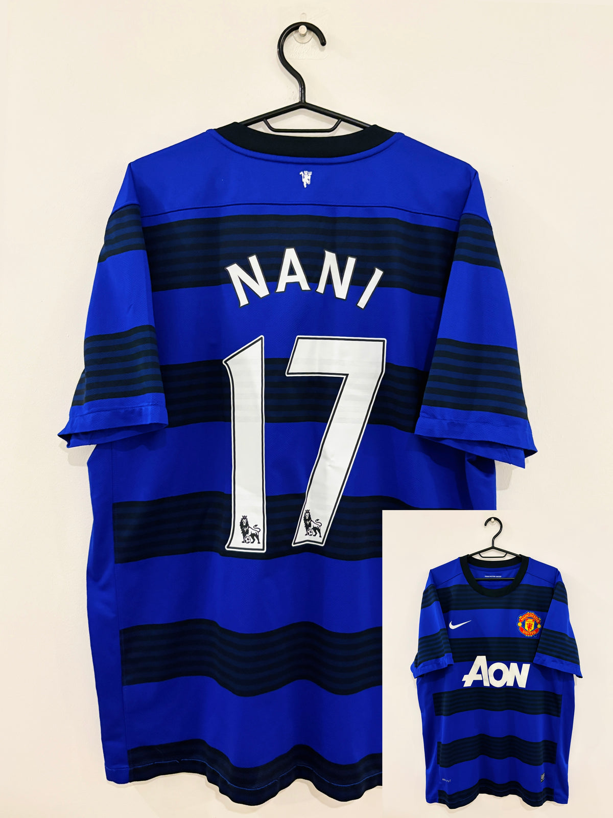 Manchester United/ManU Auswärts Trikot 2011/2012 XL #17 Luis Nani