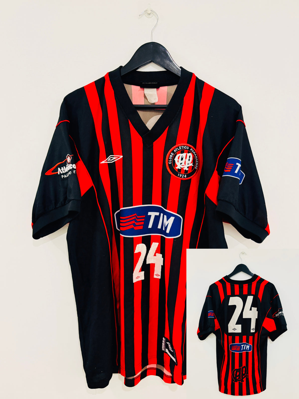 Athletico Paranaense Heim Trikot 2001/2002 XL #24