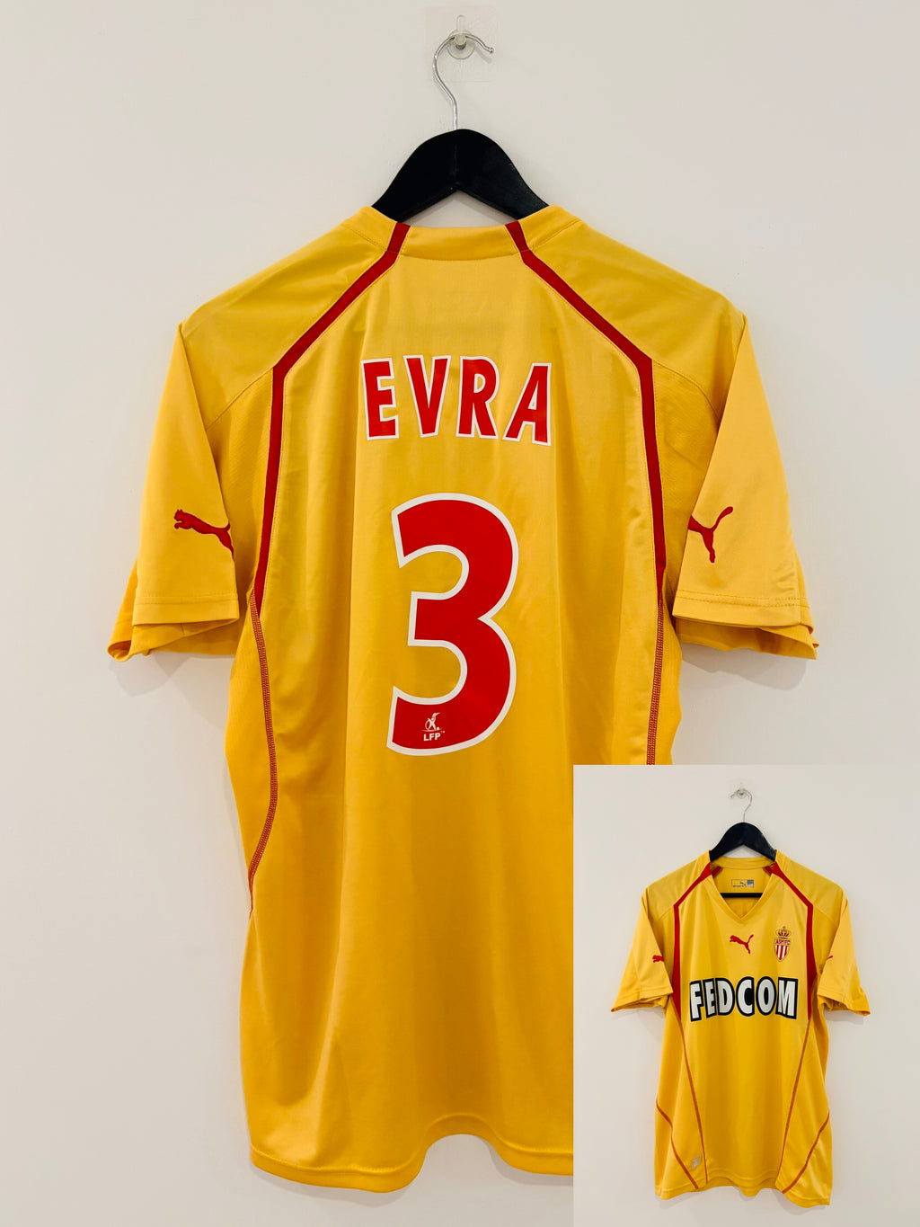 AS Monaco Jersey 2005/2006 L #3 Patrice Evra