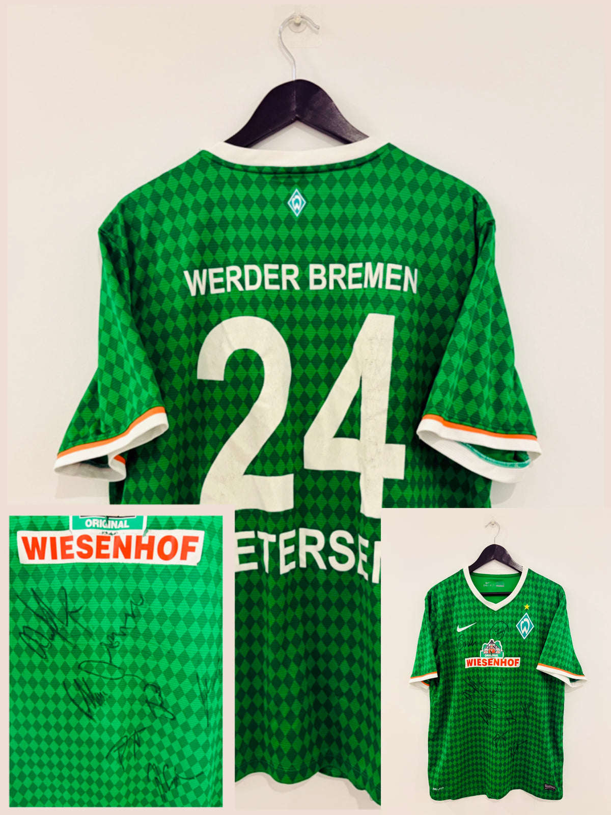 SV Werder Bremen Heim Trikot 2013/2014 XL #24 Nils Petersen + Autogramme