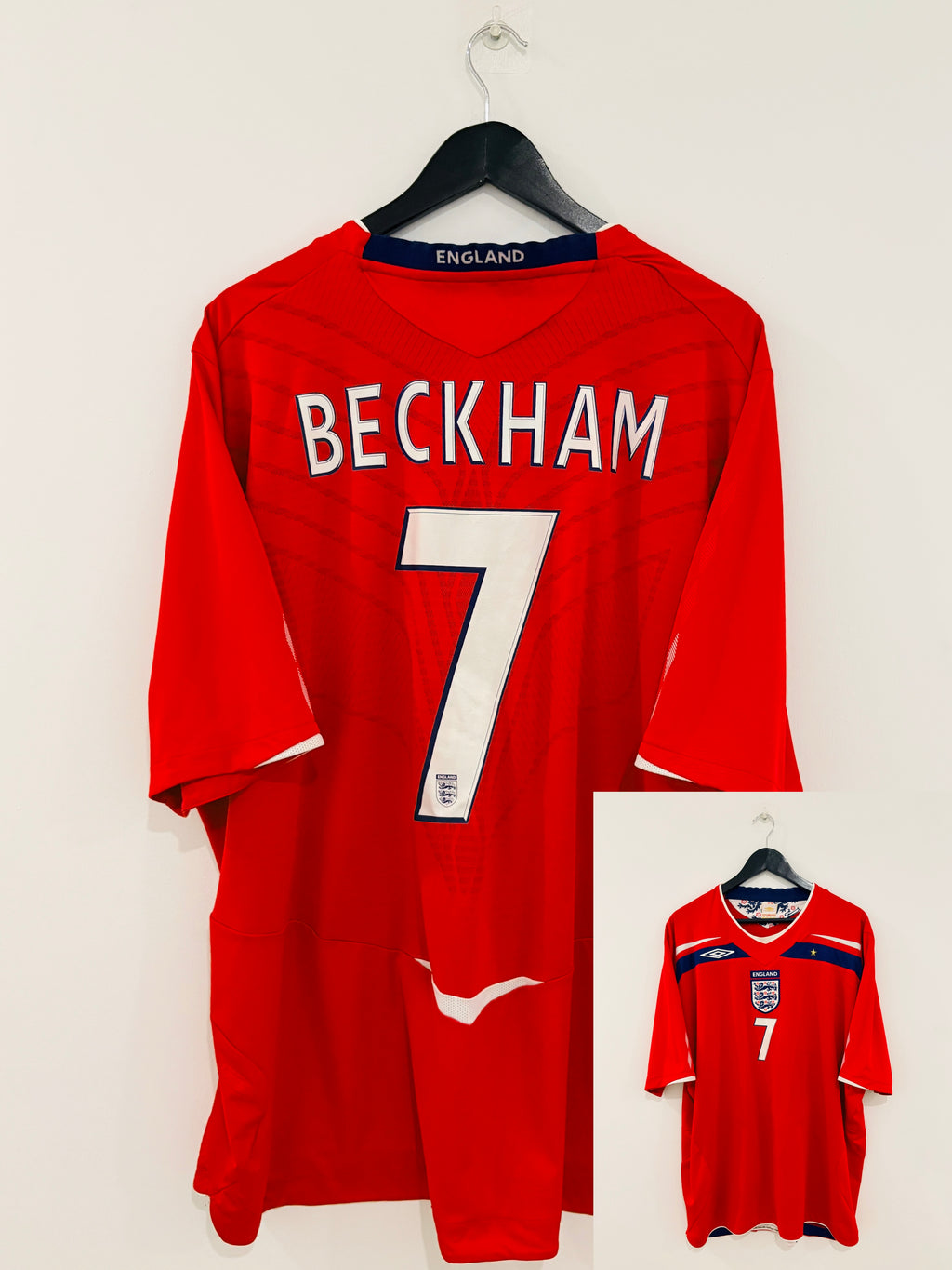 England Auswärts Trikot 2008 XXXL/3XL #7 David Beckham