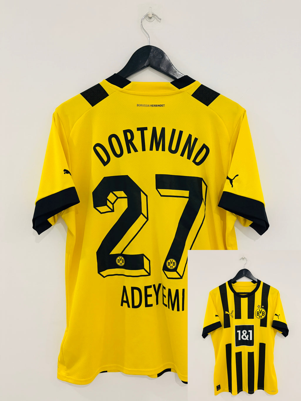 Borussia Dortmund/BVB Heim Trikot 2022/2023 L #27 Karim Adeyemi