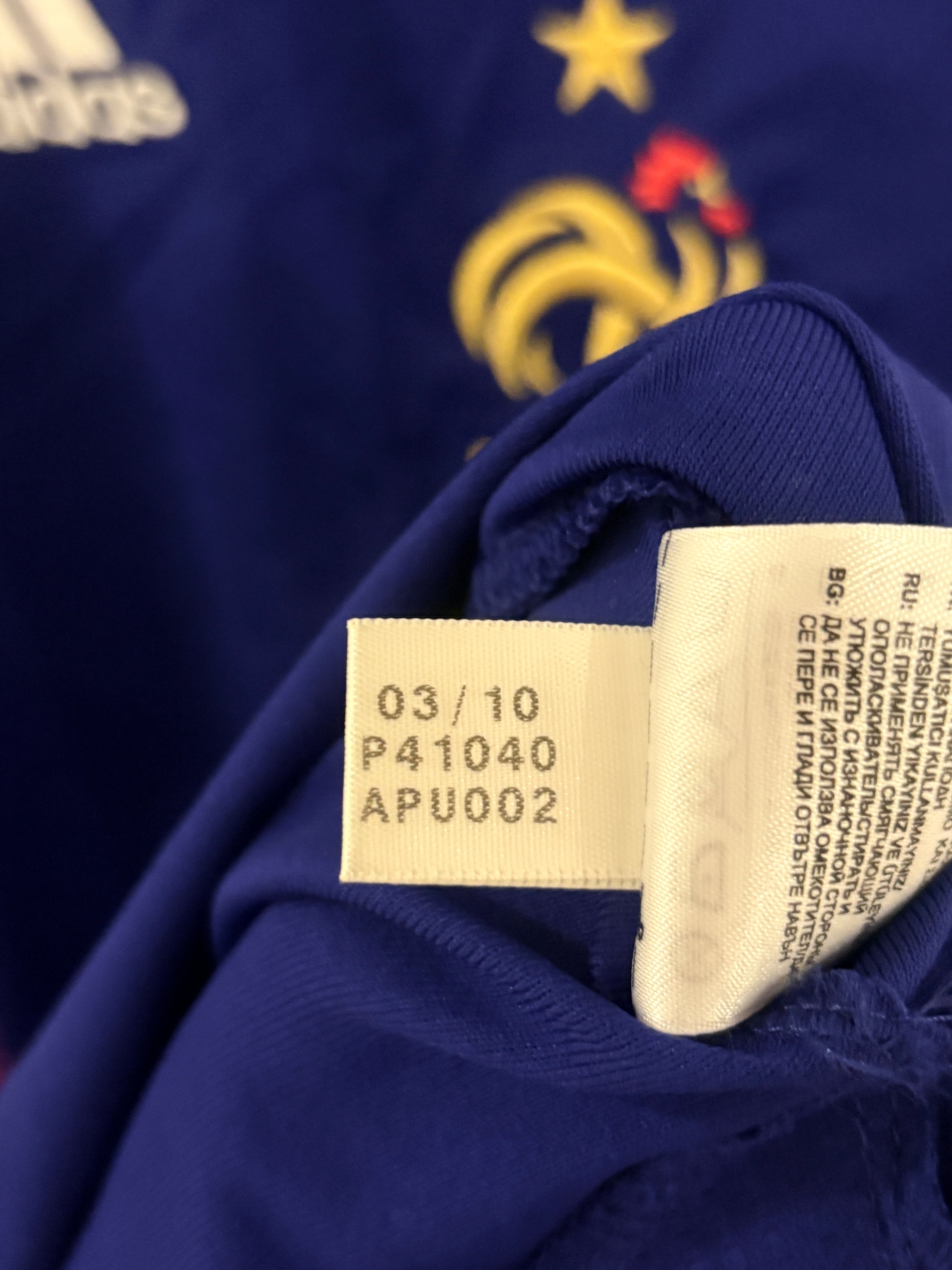 Frankreich Trikot WM 2009/2010 L #12 Thierry Henry (Player Issue)