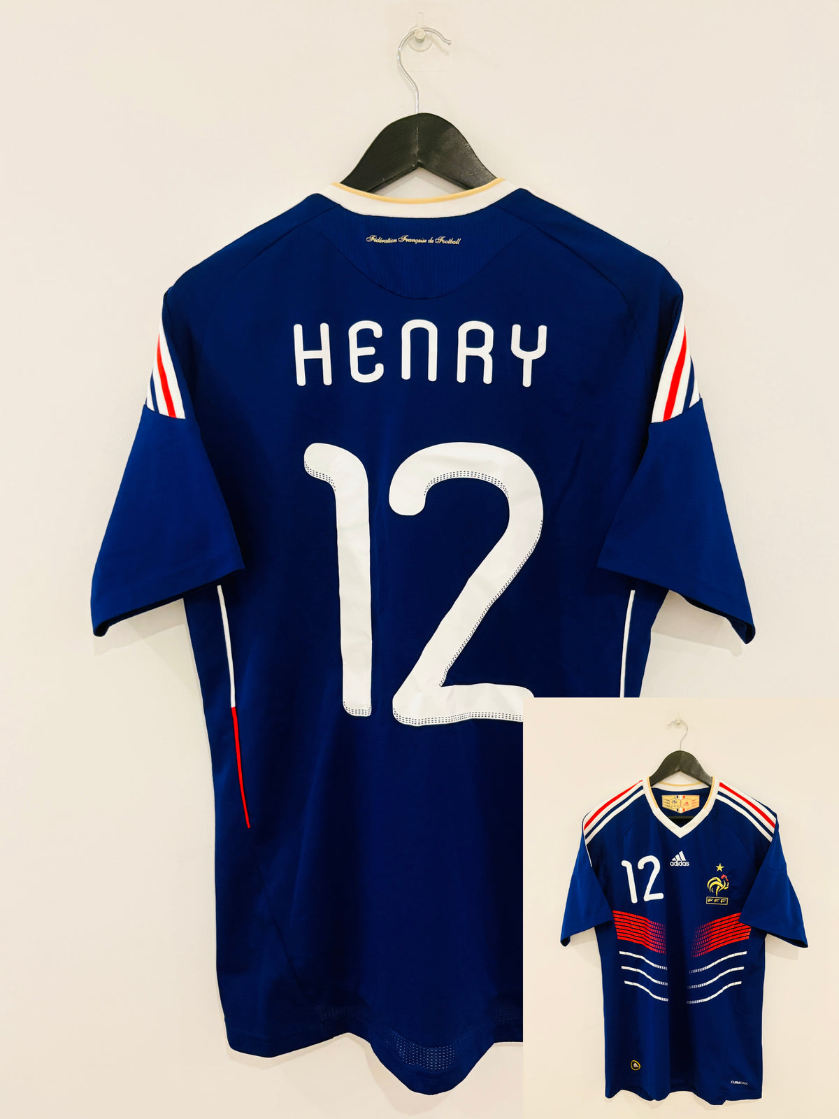 Frankreich Heim Trikot 2009/2010 L #12 Thierry Henry (Player Issue)