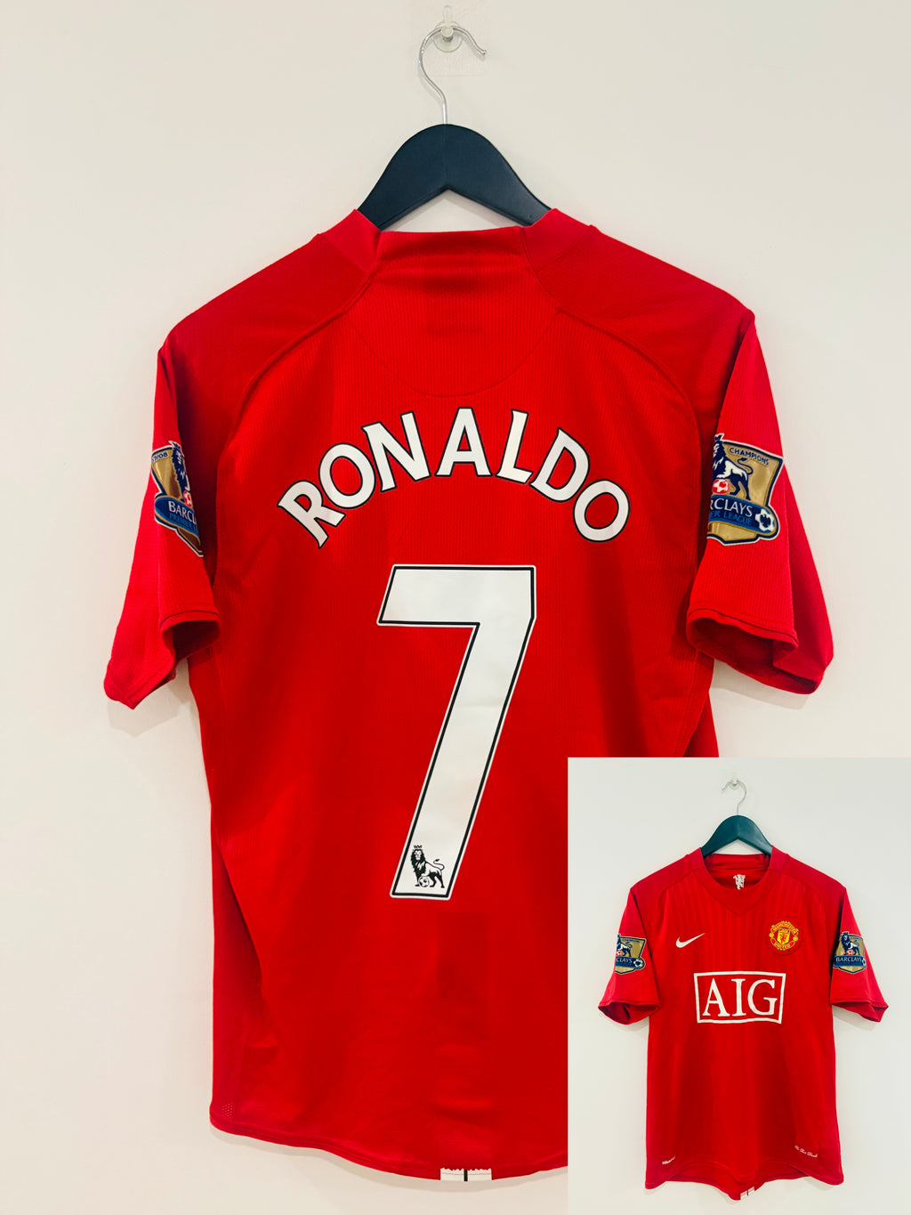 Manchester United/ManU Heim Trikot 2007/2008/2009 M #7 Cristiano Ronaldo