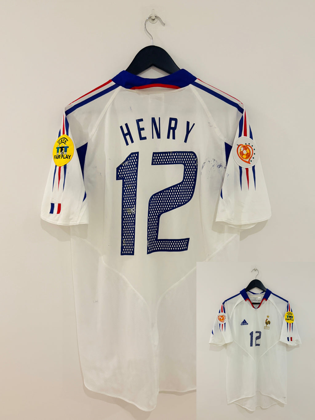 Frankreich Auswärts Trikot 2004-2006 M #12 Thierry Henry