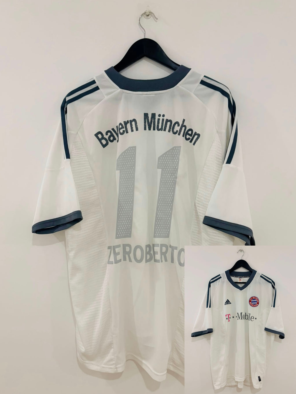 FC Bayern München Auswärts Trikot 2002/2003 XXL #11 Zé Roberto