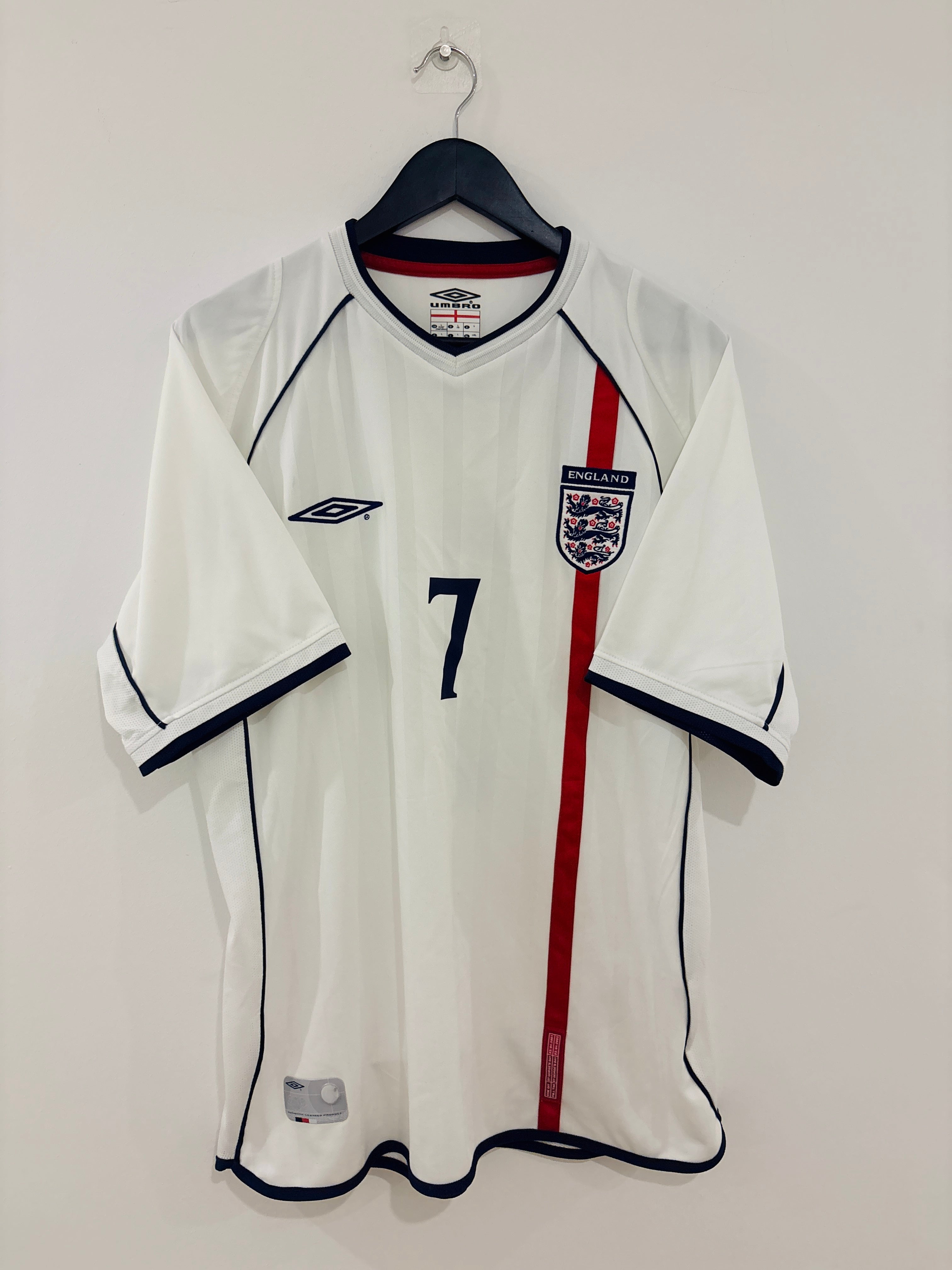 England Trikot 2001-2003 L #7 David Beckham