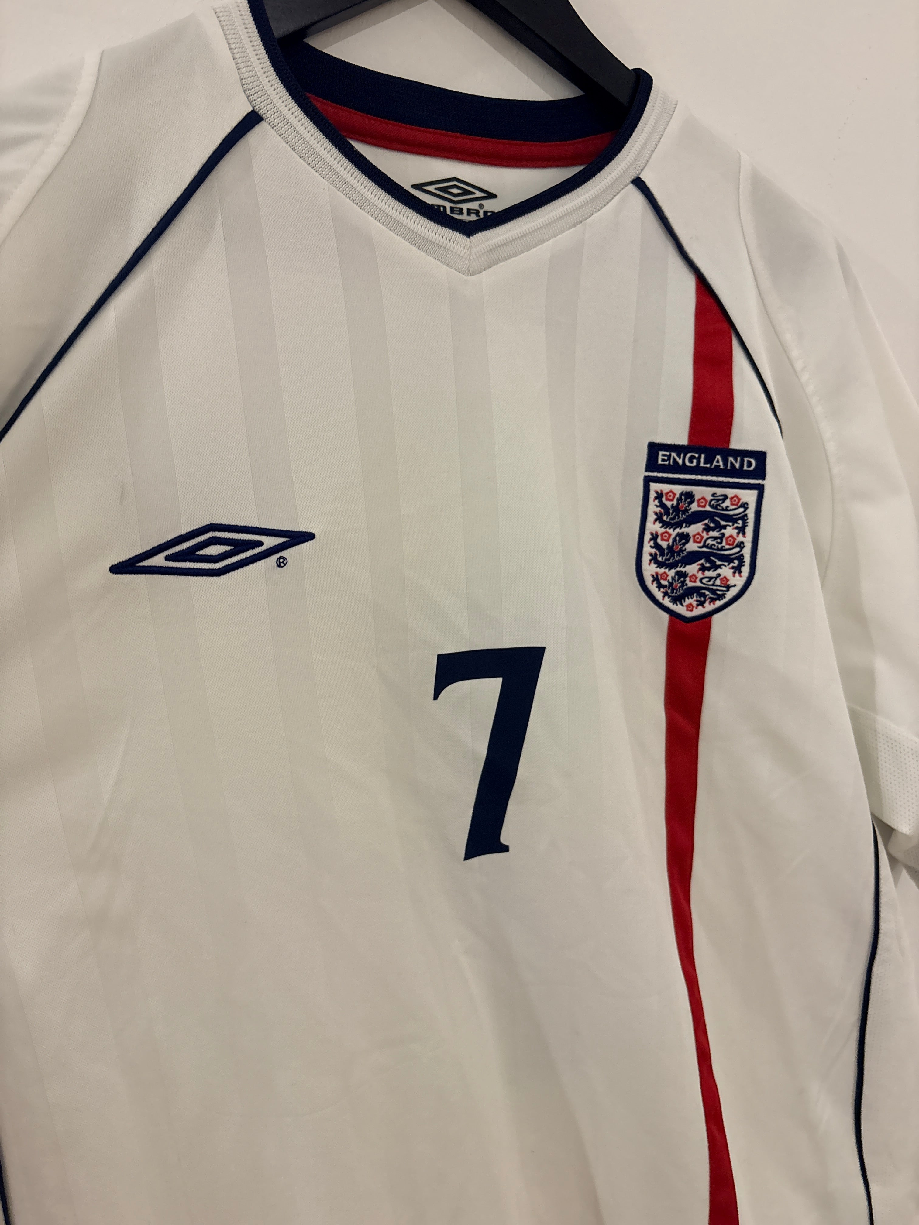 England Trikot 2001-2003 L #7 David Beckham