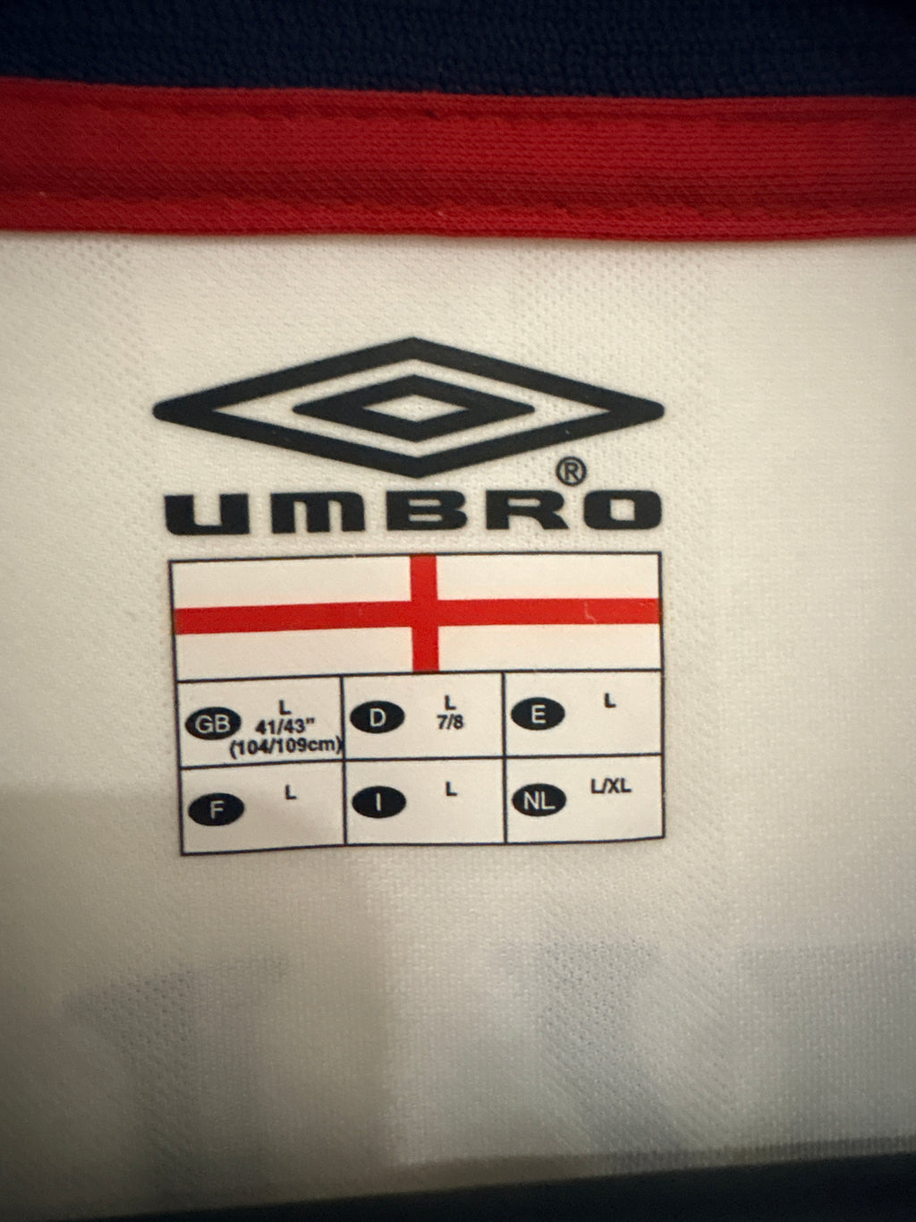 England Trikot 2001-2003 L #7 David Beckham