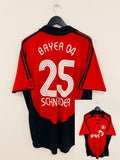 Bayer 04 Leverkusen Heim Trikot 2006/2007 XL #25 Bernd Schneider