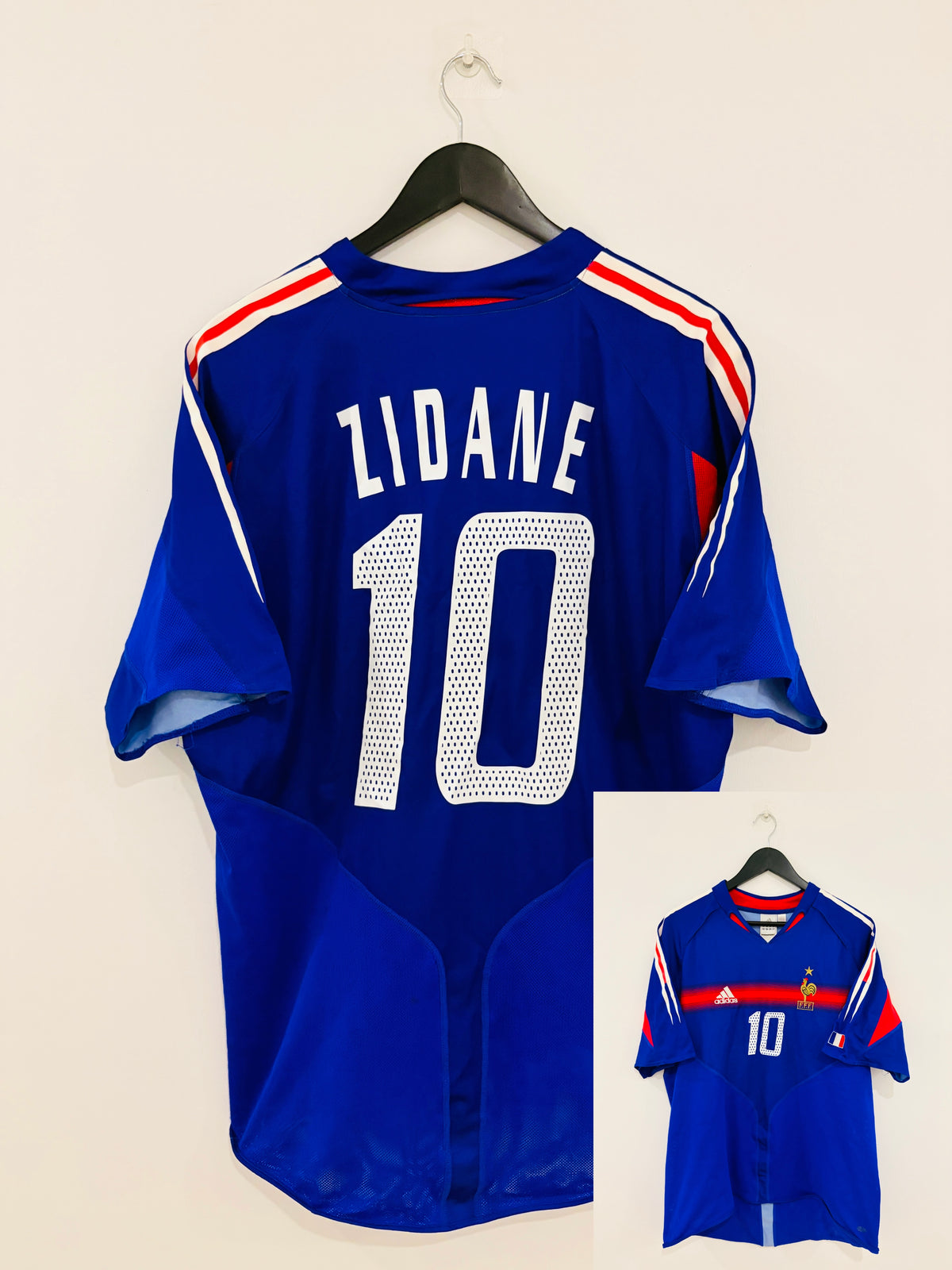 Frankreich EM Heim Trikot 2004 XL #10 Zinedine Zidane