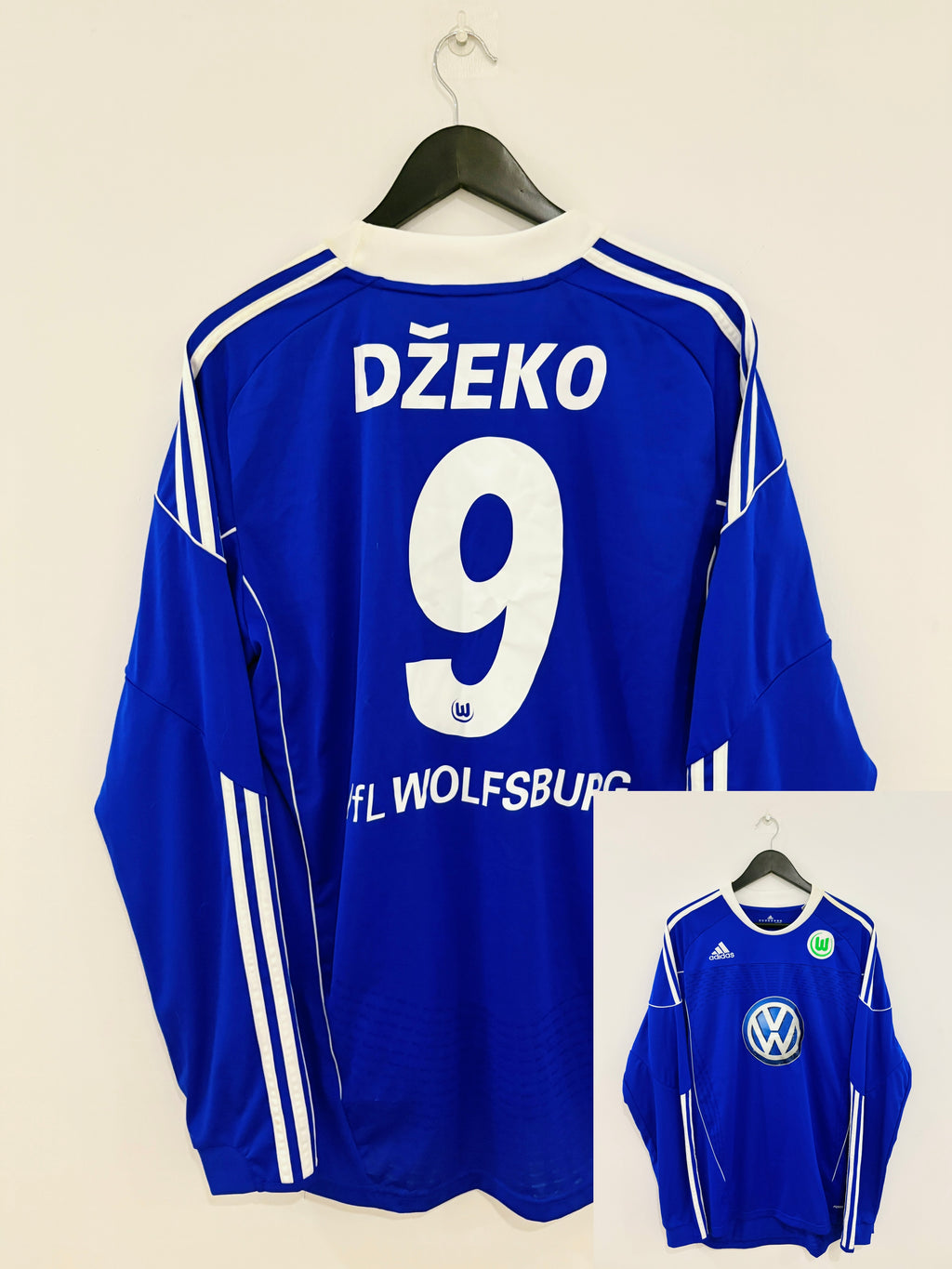 VFL Wolfsburg Drittes Langarm Trikot 2010/2011 XL #9 Edin Dzeko