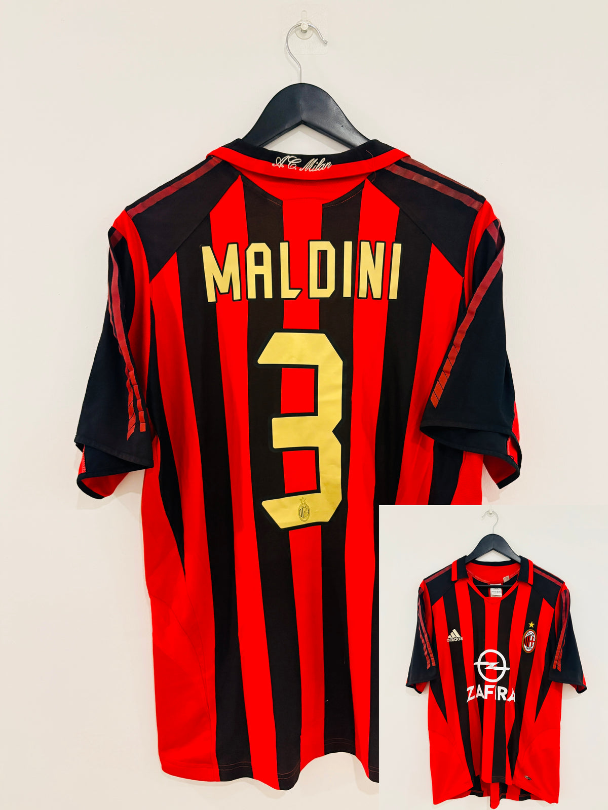 AC Mailand/Milan Heim Trikot 2005/2006 L #3 Paolo Maldini