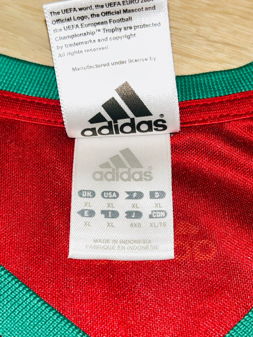 Portugal National Team Jersey EURO 2004 XL